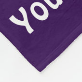 Personalisierte lila Fußball-Fleece-Decke Fleecedecke (Ecke)