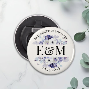 Personalisierte Lila Gastgeschenk Hochzeit Flaschenöffner