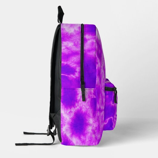 Personalisierte Lila Gefärbte Krawatte Bedruckter Rucksack (Links)