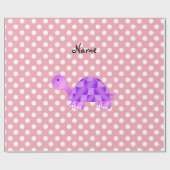 Personalisierte lila geschenkpapier (Flach)