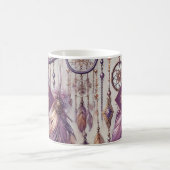 Personalisierte Lila & Gold Boho Dreamcatcher Kaffeetasse (Mittel)