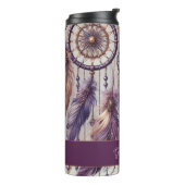 Personalisierte Lila & Gold Boho Dreamcatcher Thermosbecher (Nach links gedreht)