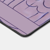 Personalisierte Lila & goldene skandinavische Mini Schreibtischunterlage (Ecke)