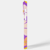 PERSONALISIERTE LILA GRADIENT-WILDBLUMEN Case-Mate iPhone HÜLLE (Rückseite / Links)