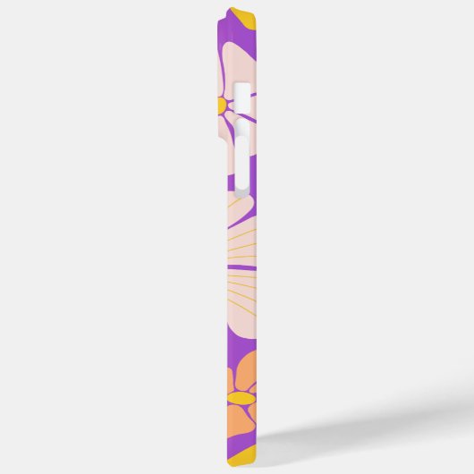 PERSONALISIERTE LILA GRADIENT-WILDBLUMEN Case-Mate iPhone HÜLLE (Rückseite / Links)