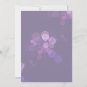 personalisierte lila Happy Birthday-Karte Einladung