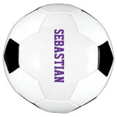 Personalisierte lila individuelle Name-Mannschafts Fußball (Gedreht)