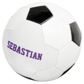 Personalisierte lila individuelle Name-Mannschafts Fußball (Dreiviertel)