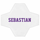 Personalisierte lila individuelle Name-Mannschafts Fußball (Flach)