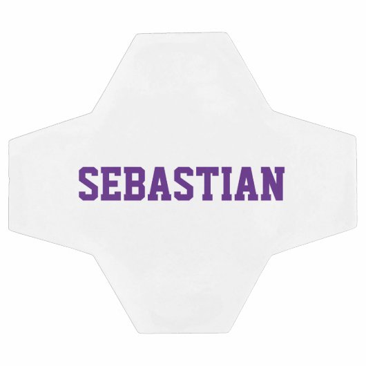 Personalisierte lila individuelle Name-Mannschafts Fußball (Flach)