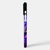 Personalisierte Lila Iris Blume iPhone Case (Rückseite / Links)