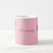 Personalisierte Lila Iris-Tasse Kaffeetasse (Mittel)
