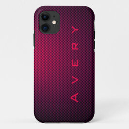 Personalisierte Lila Kohlenstofffaser gemustert Case-Mate iPhone Hülle