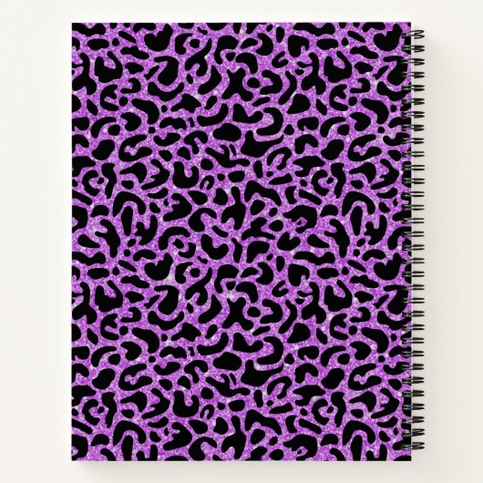 Personalisierte Lila Künstler-Sketchbook-Notebook Notizblock (Rückseite)