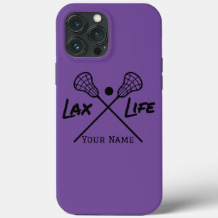 Personalisierte Lila LAX (Lacrosse Life) Case-Mate iPhone Hülle