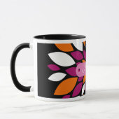 Personalisierte lila orange tasse (Links)