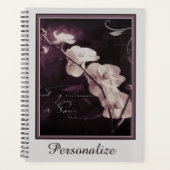 Personalisierte lila Orchidee Planer (Vorderseite)