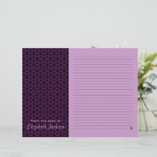 Personalisierte Lila Papiertastatur (Stehend Vorderseite)