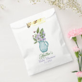 Personalisierte Lila Pea Blume Kinderdusche Geschenktütchen (Versiegelt)