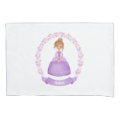 Personalisierte Lila Princess Pillowcase Kissenbezug (Vorderseite)