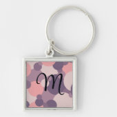 Personalisierte lila-rosa Moleküle Schlüsselanhäng Schlüsselanhänger (Vorne)