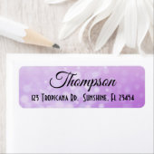 Personalisierte Lila Rücksendeadresse (Insitu)