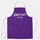 Personalisierte Lila Schürze (Vorderseite)