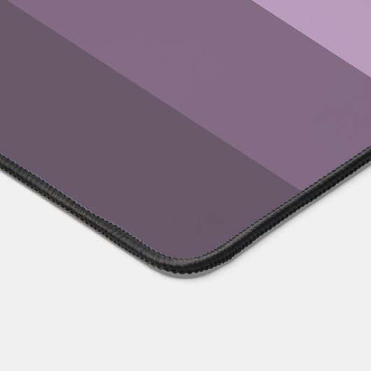 Personalisierte Lila Streifen Monogramm Schreibtischunterlage (Ecke)