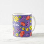 Personalisierte Lila Tasse (VorderseiteRechts)