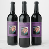 Personalisierte Lila Trauben | FOTO Weinetikett (Flaschen)