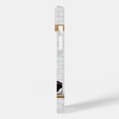 Personalisierte Lila und Gold Basketball Jersey Case-Mate iPhone Hülle (Rückseite / Links)