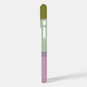 Personalisierte lila und grüne Geometrie Case-Mate iPhone Hülle (Rückseite / Links)