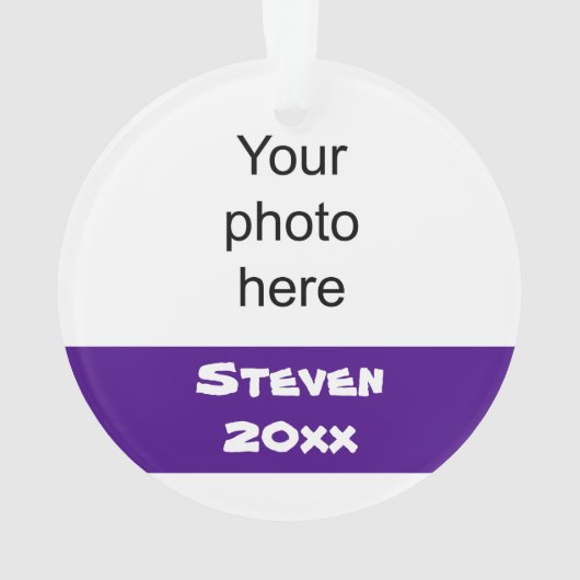 Personalisierte Lila und Ornament (Rückseite)