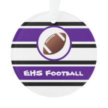 Personalisierte lila und schwarze