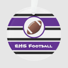 Personalisierte lila und schwarze ornament