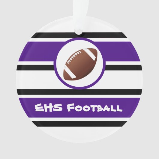 Personalisierte lila und schwarze ornament (Vorderseite)