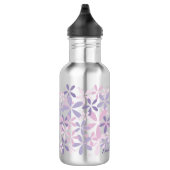 Personalisierte Lila Violet Daisy Edelstahlflasche (Rechts)