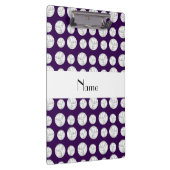 Personalisierte lila Volleybalnamensbälle Klemmbrett (Rechts)