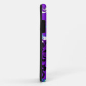 Personalisierte Lila Waves Fluid Art Case-Mate iPhone Hülle (Hinten/Rechts)