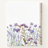 Personalisierte Lila Wildblume Blumenrezeptur Buch (Rückseite)