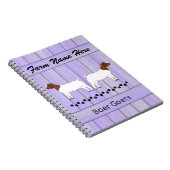 Personalisierte Lila Ziegenfarm Notizblock (Rechte Seite)