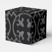 PERSONALISIERTE LILIE BLACK & WHITE GESCHENKSCHACHTEL (Rückseite)