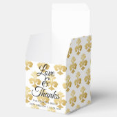 Personalisierte Lilie Gold Wedding Geschenkschachtel (Geöffnet)