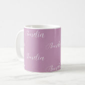 Personalisierte Lilie Kaffeetasse (Vorderseite Links)