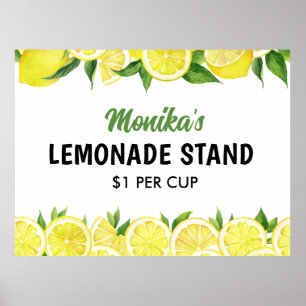 Personalisierte Limonade Poster