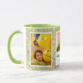 Personalisierte Limone Creme Confetti Custom Fotos Tasse (Links)