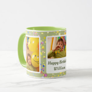 Personalisierte Limone Creme Confetti Custom Fotos Tasse