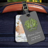 Personalisierte Limone Swirl Tree Roots von Liebe Gepäckanhänger