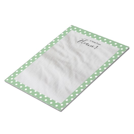 Personalisierte Linde Notizblock (angewinkelt)