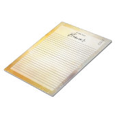 Personalisierte Linde Notizblock (angewinkelt)